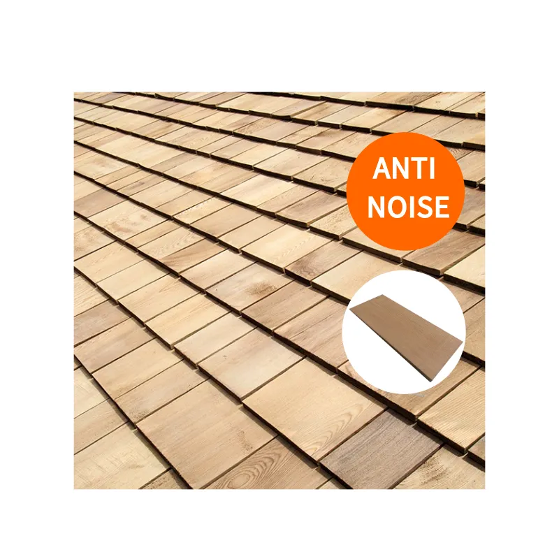 Outdoor Composite Cedar Roof Tiles Wooden Roofing Tile Sheet Red Cedar Shingles Building Materials