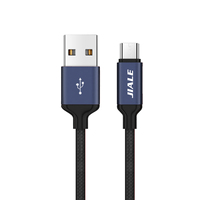 Kabel Micro-USB Braided Cepat 3A Pengisian Daya Cepat Pilihan Panjang 1M/2M/3M Konduktor Tembaga Murni untuk Android Komputer Kamera-Free