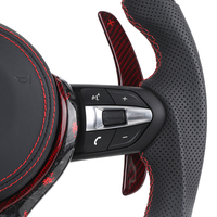 Volant en carbone forgé rouge avec boutons rouges M1 M2 et LED pour BMW F10 F20 F22 F30 F32 M3 F80 M4 F82 M2 F87 E90 E92