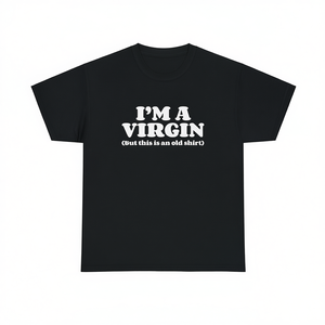 Maglietta I'm A Virgin unisex in cotone a maniche corte con scollo rotondo, regalo divertente con meme - Product Image 2