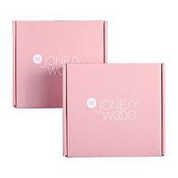 Großhandel akzeptieren kunden spezifische rosa Wellpappe Box faltbare Box Geschenk box für Schuhe Verpackung