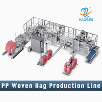 Ligne de production de sacs à valve en polypropylène à prix compétitif pour sacs de 10 kg, 20 kg, 30 kg, 40 kg, 50 kg pour riz, céréales, noix, blé – Machine de fabrication de sacs tissés en PP