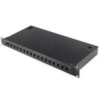 1x16 1:16 SC LC/ UPC APC Singlemode 19 inci rak pembagi dudukan 19 distribusi bingkai serat optik PLC ODF pemisah optik
