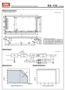 MEANWELLS RS-150-48 alimentation à découpage 158.4W 48V 3.3A nouveau Stock d'entrepôt d'origine - Product Image 3