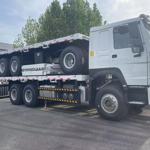 شاحنة مستعملة Sinotruk 6*4 شاحنة مسطحة على شكل قطرة جانبية من الجدار 10 عجلات ، صندوق سياج ، شاحنة بضائع مع إثيوبيا - Product Image 1