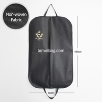 Housse de protection anti-poussière pour vêtements avec fermeture éclair et logo