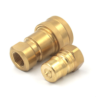 Raccord rapide forgé haute pression en laiton de 1/2 pouce avec double joint torique interchangeable pour tuyau d'eau et d'air