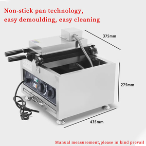 Thương mại điện không dính khuôn chuỗi sản xuất trứng, nhỏ Vòng bánh Waffle <span class=keywords><strong>maker</strong></span>, thích hợp cho các cửa hàng cà phê và tiệm bánh - Product Image 2