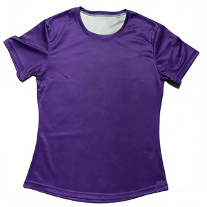 T-shirt de course à manches courtes respirant, léger, anti-humidité, avec impression de logo personnalisé, pour marathon, fitness en plein air - Product Image 2