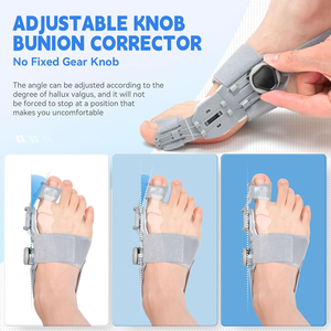 Support pour Hallux Valgus, Antidérapant, Respirant, en Silicone Souple, Confort Toute la Journée, Design Flexible pour <span class=keywords><strong>Redresser</strong></span> les Orteils, Pour Orteils Recourbés, Gris - Product Image 6
