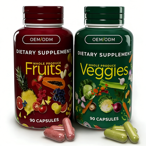 ओम/ओडम वास्तविक पोषण विज्ञान संपूर्ण फल सब्जी फाइबर कैप्सूल वयस्कों के लिए उच्च शक्ति पाचन समर्थन सूत्र 90 - Product Image 1