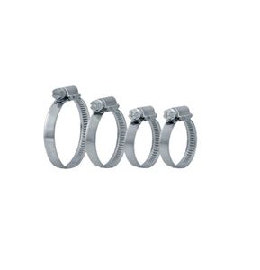 Abrazaderas para Mangueras y Cables de PVC Revestidas de Goma EPDM de Acero Inoxidable, Tipo R Métrico, Galvanizadas, Tianjin 001 - Product Image 1