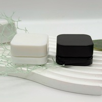 Mini pots en verre vides de 7g pour échantillons de crème cosmétique, emballage rectangulaire pour soins de la peau