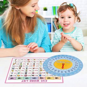 Jouets de thérapie orthophonique au design créatif et au style mignon, matériaux personnalisés, activités éducatives, jeu de mots CVC complet, horloge phonétique - Product Image 5