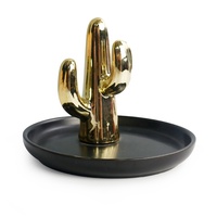 Vente en gros, support de rangement de clés en céramique, support d'accessoires de bijoux de bureau, support d'anneau en céramique pour la décoration de la maison