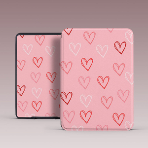 Étui pour liseuse <span class=keywords><strong>Kindle</strong></span> Paperwhite 12e et 11e générations en cuir PU avec motif floral cerise personnalisé, housse de protection - Product Image 5