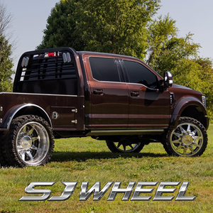 Cerchi Forgiati in Lega SJ 6061-T6 per Dually 8x180 8x200 20 <span class=keywords><strong>22</strong></span> 24x8.25 Ruote Dually Personalizzate per Isuzu NPR Silverado 3500HD DRW - Product Image 3