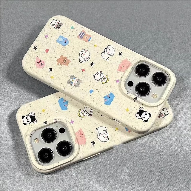 Cartoon Full Screen Small Animal TPU Soft Case for Apple for iPhone 14 13 Pro Max 12 Mini 11-Cute Ins Style Mobile Phone Case