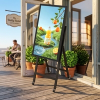 Afficheur LCD portable d'extérieur de 32, 43 et 55 pouces avec écran haute luminosité de 1800 nits, panneau de menu LCD étanche IP65 avec contrôle Wi-Fi