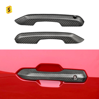 ShaSha OEM Accessoires Extérieurs de Voiture en Fibre de Carbone Réelle, Cadre de Poignée de Porte pour Ford Mustang S650 GT 2024