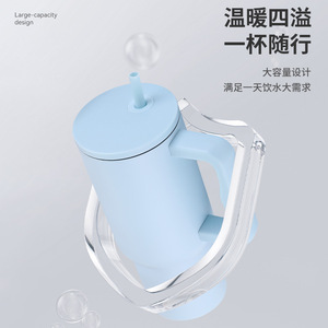 Stainless Steel Insulated Mug 40oz With Handle And Straw Travel Cup For Outdoor And Car Use - Product Image 5