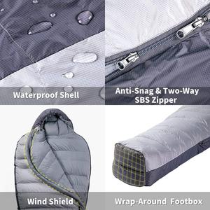 Mũ giữ nhiệt vùng cực Bắc WoQi, túi ngủ dạng xác ướp lông vũ vịt/ngỗng - Product Image 6