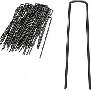 Lot de <span class=keywords><strong>1000</strong></span> agrafes de paysage et piquets de tente en acier moderne 11GA 6\"X1\"X6\" - Agrafes de barrière anti-mauvaises herbes de jardin et piquets de jardin (utilisation pendant 10 ans) - Product Image 4