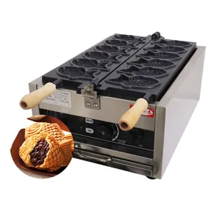 Taiyaki maker 110V/220V电动日本鱼蛋糕机休闲鱼华夫饼制作机，用于餐厅和家庭使用