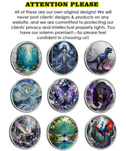 Hoog reliëf 3D 999 puur koper 1 troy ounce dierenmunt medaille collectie groothandel Afrikaanse buffel wildbescherming munt - Product Image 6