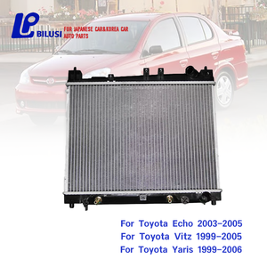 Radiador de Aluminio Bilusi OEM:16400-21070 para Toyota Vitz Yaris 1999-2006 Echo 2003-2005 - Product Image 2