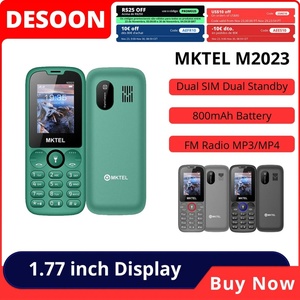 โทรศัพท์มือถือ MKTEL M2023 รุ่นธรรมดา หน้าจอ 1.77 นิ้ว แบตเตอรี่ 800mAh รองรับ 2 ซิม วิทยุ FM ไฟฉาย กล้อง 0.08 ล้านพิกเซล เหมาะสำหรับผู้สูงอายุ - Product Image 2