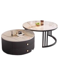 Table basse Rock Board au design italien moderne et simple, pour petit appartement, salon, luxe léger, minimaliste