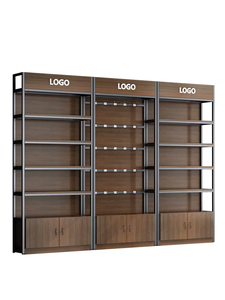 금속 목재 디스플레이 선반 슈퍼마켓 선반 후크 디스플레이 캐비닛 - Product Image 6