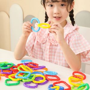 Columpio de Pájaro Arcoíris, Seguro para Escalar, de Plástico, con Eslabones de Cadena y Anillos para Bebés, Juguete Educativo DIY Personalizado Yr791 - Product Image 3
