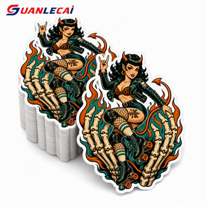 สติกเกอร์ไวนิลแบบตัดตา<span class=keywords><strong>ม</strong></span>สั่ง ลายเรโทร กันน้ำ ทนรังสียูวี ติดเองได้ พิ<span class=keywords><strong>ม</strong></span>พ์ลายศิลปะ สำหรับตกแต่งหมวกกันน็อค เคสโทรศัพท์ - Product Image 3