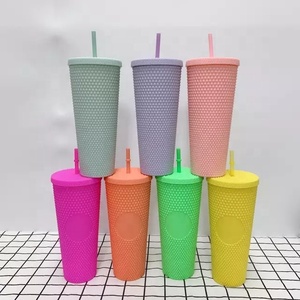 Vaso tachonado con logotipo personalizado, vaso de café de doble pared de 24OZ, color negro mate, oferta directa de fábrica, <span class=keywords><strong>2023</strong></span> - Product Image 5