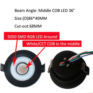 Foco Empotrable de Techo Benory Tuya Zigbee DMX RGBW Regulable de 12W 24V CCT 2700K 6000K para Loxone Dali KNX GVS <span class=keywords><strong>Homematic</strong></span> Electrónico - Product Image 3