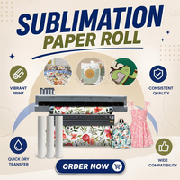 Rouleau de papier numérique pour transfert par sublimation 29 g/m²