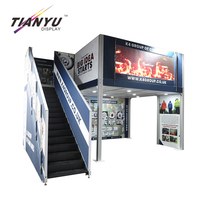Stand de salon professionnel à deux étages TIANYU, structure modulaire en aluminium de précision, solution d'ingénierie pour événements de grande envergure