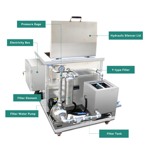 108L siêu âm sạch hơn với hệ thống lọc dầu filterable Máy làm sạch siêu âm cho DPF động cơ Phụ tùng xe hơi ngành công nghiệp phần cứng - Product Image 4