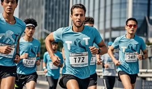 Color naranja secado rápido ajuste Coolmax promocional personalizado poliéster maratón deporte correr tinte sublimación camiseta - Product Image 5