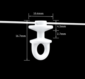 Toàn Bộ giá kích thước nhỏ S sóng nhựa Rèm Đen RUNNERS gợn gấp Rèm theo dõi tàu lượn - Product Image 2