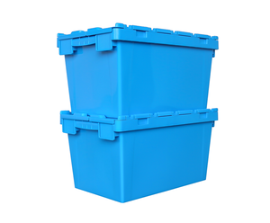 60x40x34 cm PP material plastic nestable moving tote for transportation