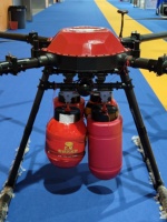 Boule d'extinction d'incendie de haute qualité montée sur drone aérien sans pilote (certifiée CE/ISO) pour les incendies forestiers et industriels