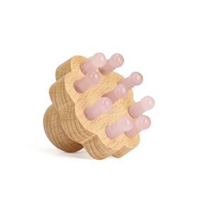 Dispositivo de masaje para el cuero cabelludo, peine de flor de ciruelo de cristal Antiestático de 9 dientes con beneficios de relajación para la cabeza - Product Image 1