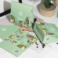 Boîte en sachet de thé vert Boîte d'emballage en papier personnalisée Boîte à thé de spécialité écologique pour la vente au détail et les cadeaux