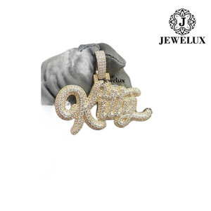 Meilleur Prix Nouvelle Arrivée Luxe Plaqué Or Argent 925 Certifié IGI Breloques Hip Hop Forme Croix Serties de Pierres Unisexe Style Statement - Product Image 2