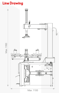 UE-906B Moto <span class=keywords><strong>Pneu</strong></span> <span class=keywords><strong>Machine</strong></span> de Démontage - Product Image 3