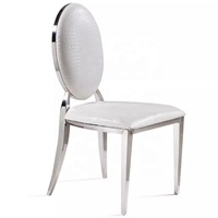 Chaises de salle à manger modernes en acier inoxydable doré pour restaurant, hôtel, table de luxe, événements de mariage, mobilier, chaise de banquet en métal
