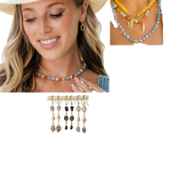 Collier ras du cou vintage en acier inoxydable plaqué or avec perles géométriques pour femme – Idéal pour les soirées